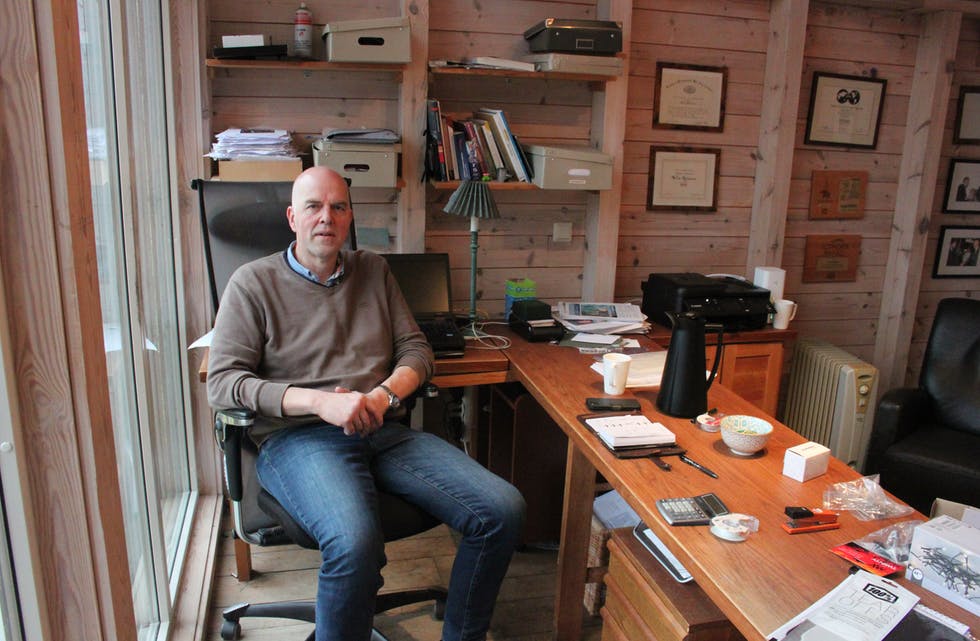 Her har Nils Reimers sin arbeidsdag for teknologiselskapet Tomax AS. Foto: Arne Frøkedal