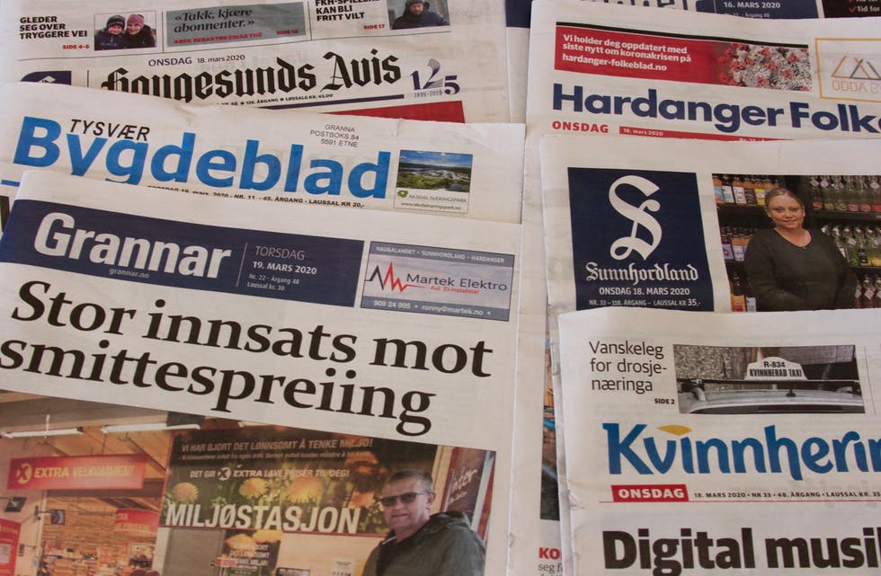 Grannar er ei av avisene som opplever opplagsauke i 2019. To tredjedelar av lokalavisene i Noreg, opplever det same. Illustrasjonsbilde