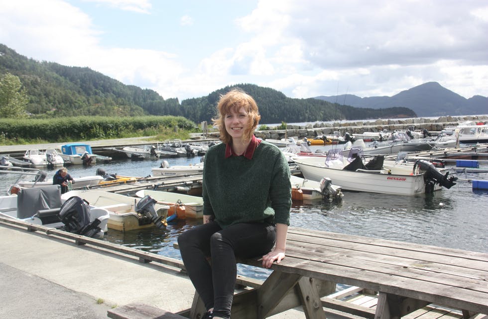 Festivalsjef Kristin Hafstad Stokka håpar på liv og røre i Vikedal når området ved båthamna fyllest med festivalgjester.
Foto: Irene Mæland Haraldsen