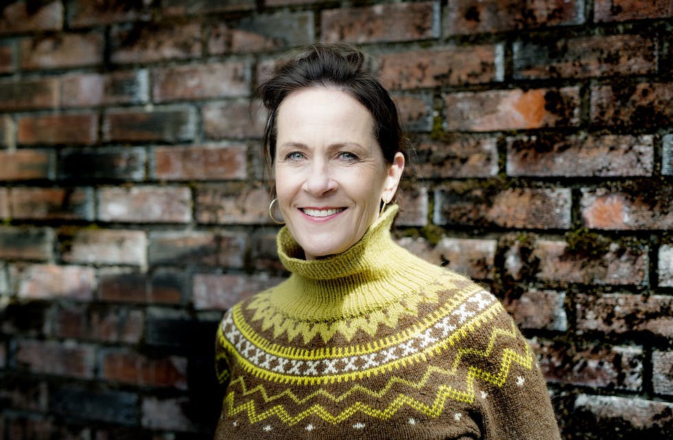 Vigdis Hjort til Etne bibliotek onsdag kveld. Foto: Agnete Brun