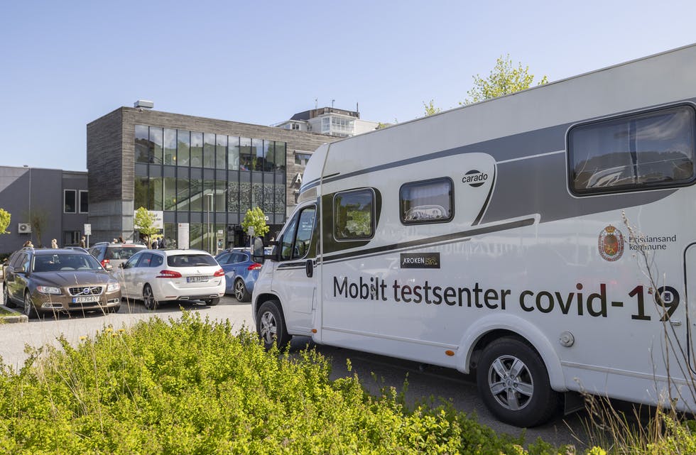 Koronatesting i Kristiansand nyleg. Foto: Tor Erik Schrøder / NTB / NPK