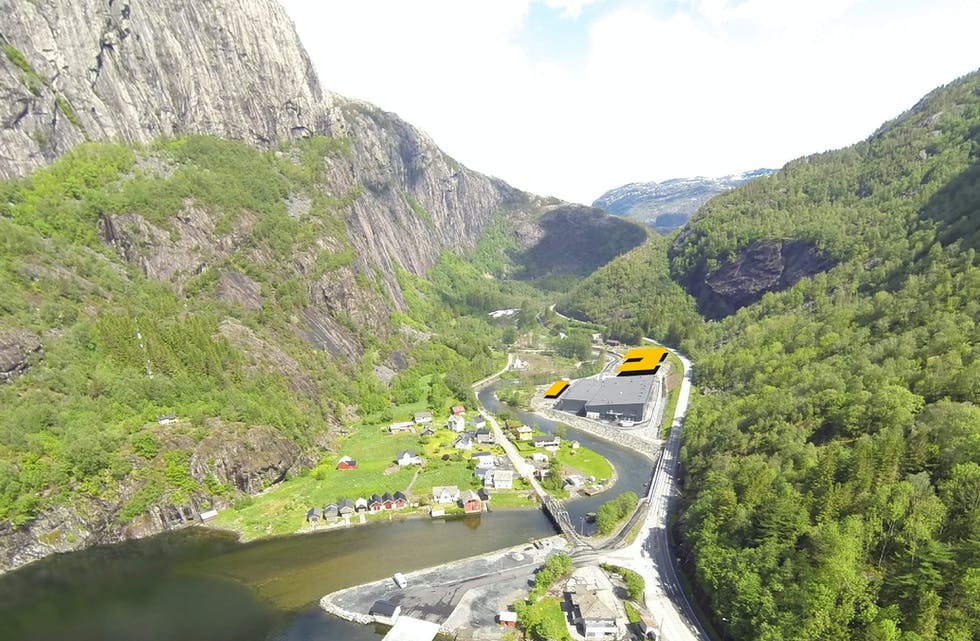 Store utbyggingsplanar i Fjæra (planane i oransje.
Foto/Illustrasjon: Jan Martin Grindheim/Arve Skogen, Grannar